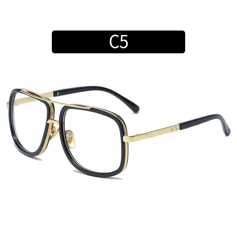 

Classic Oversized Men Sunglasses Luxury Brand Women Sun Glasses Square Retro Sunglasses Male UV400 Mirror Eyewear