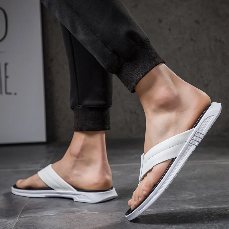 

Zapatillas Trabajo Man Flip Flop Shoes Men Slippers Sandals Outdoor For Zapatillas De Andar Por Casa Hombre Sport Soft Verano