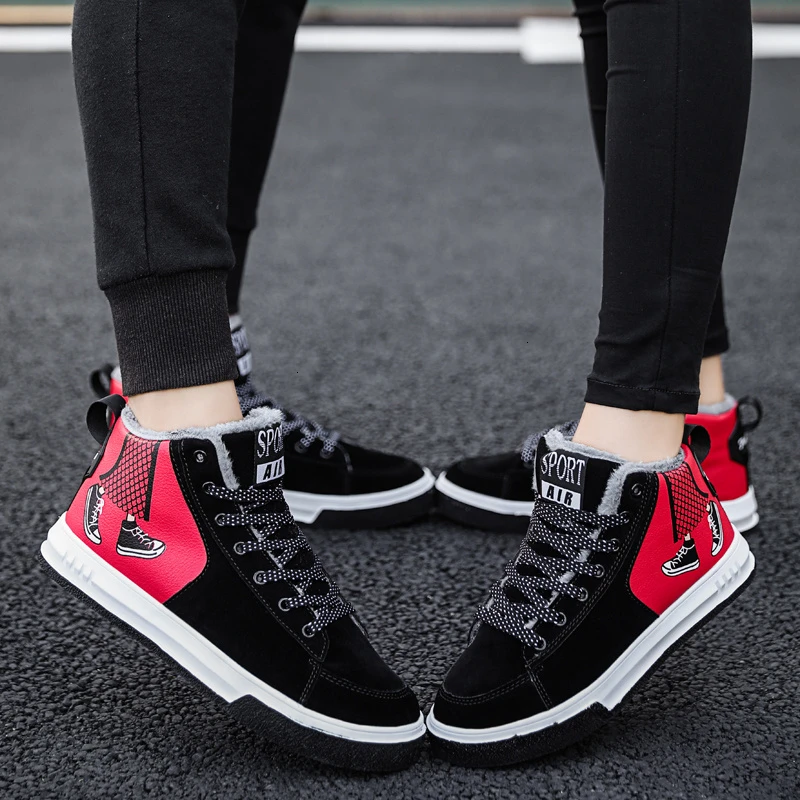Зимняя мужская обувь для скейтбординга Уличная спортивная Женские теплые