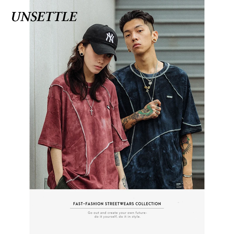 UNSETTLE 2020 Harajuku Забавные футболки с принтом уличная одежда в стиле хип хоп обратным