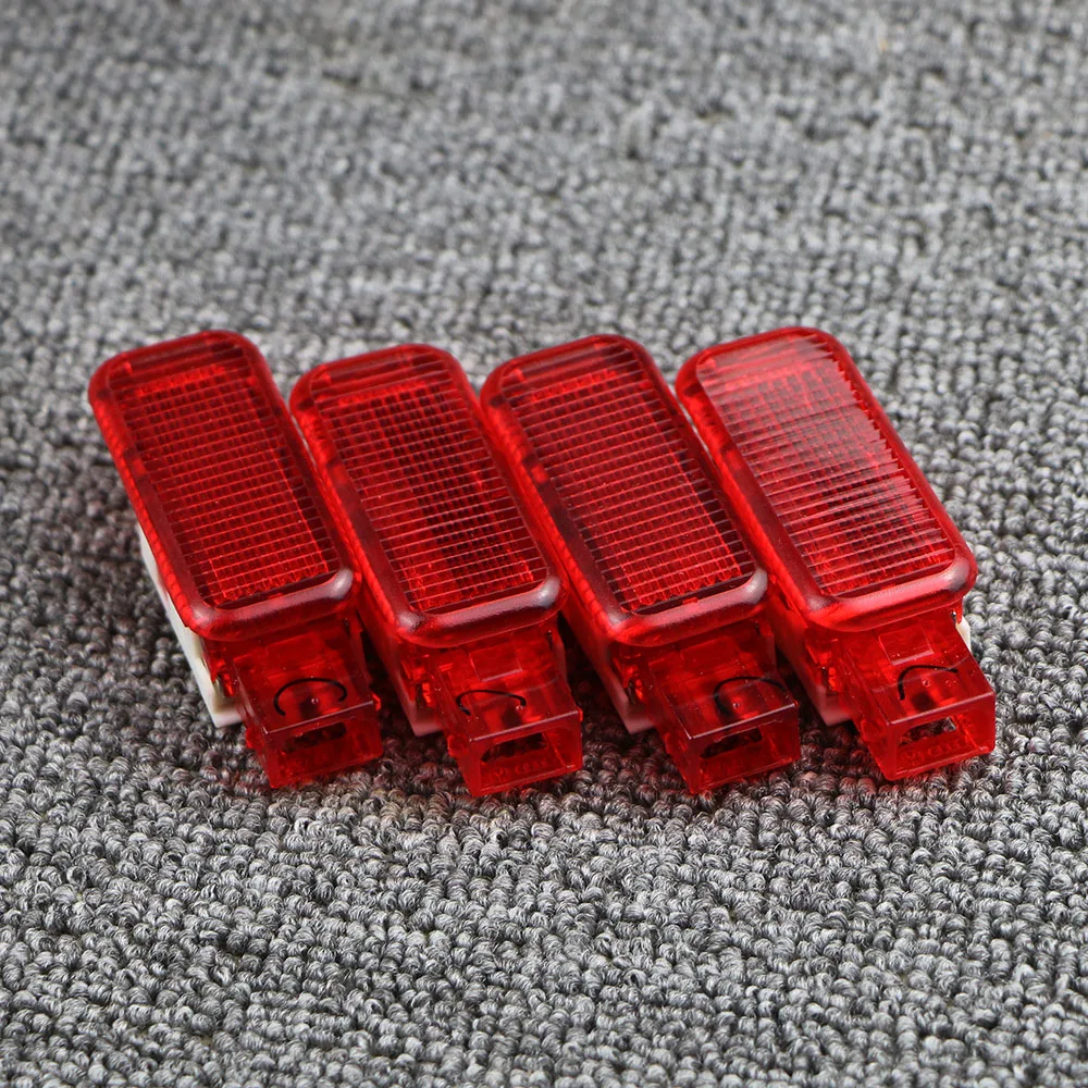 Red 4Pcs 8KD947411 4FD947411 OEM двери автомобиля Панель интерьер Предупреждение светильник для A7 A8 Q3 Q5 Q7 TT A3 S3 A6 S6 A4 S4 RS3 RS4 A7 RS7 - Цвет: Red 4Pcs