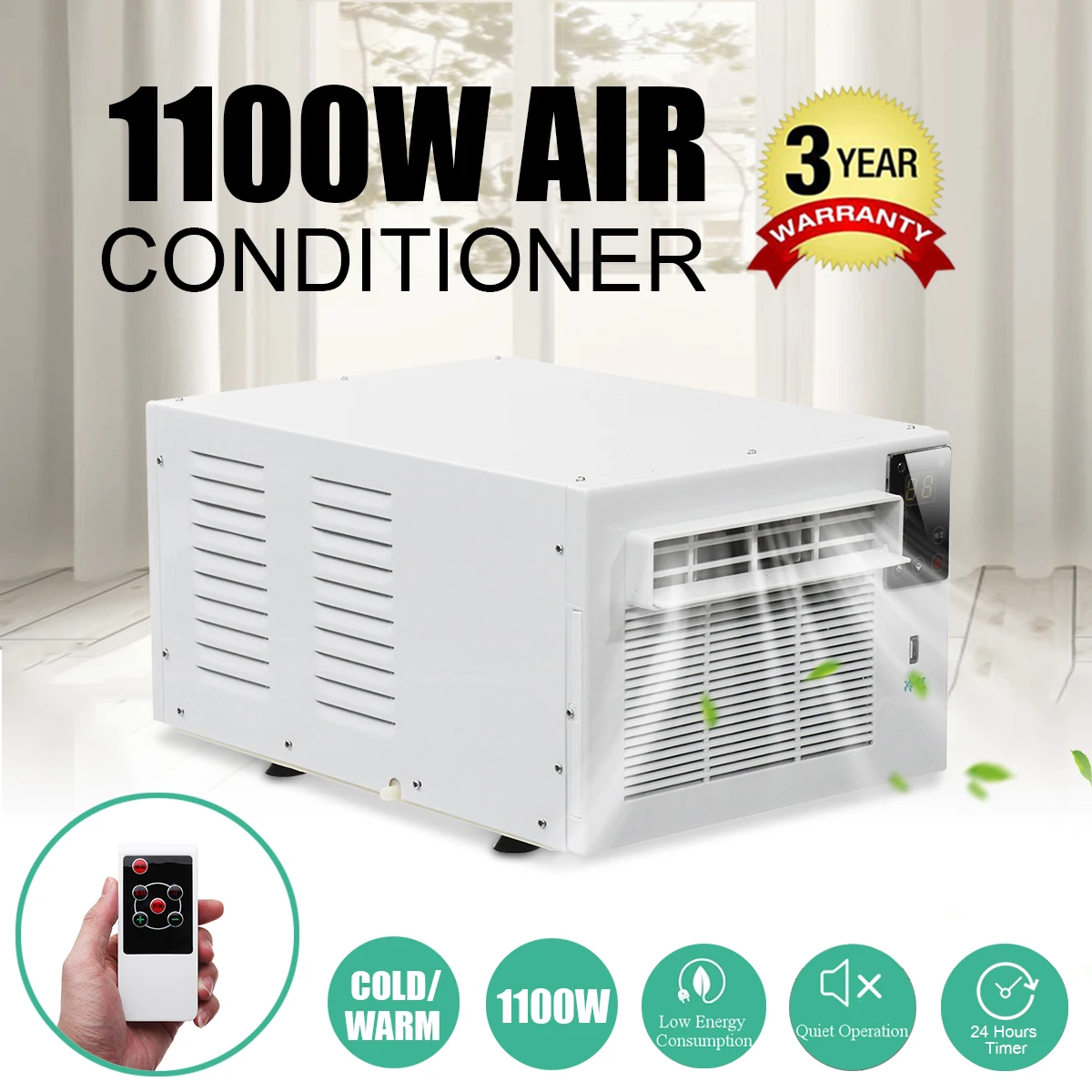 1100W Настольный воздухокондиционер 220V/AC таймер на 24 часа машина для изготовления