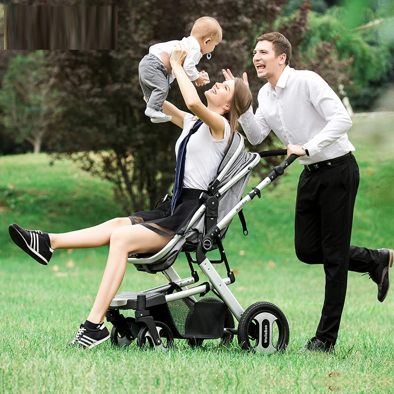 Luxury Baby Stroller High Landview 2 In 1 Baby Stroller Portable Baby Pushchair Baby Pram Baby Comfort for Newborn Small
