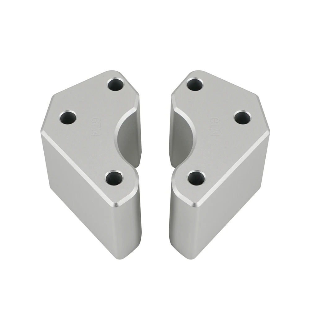 

NICECNC Handlebar Risers Silver Aluminum Anodized FOR 2008-2019 Kawasaki Concours 1400 (ABS and NON-ABS)