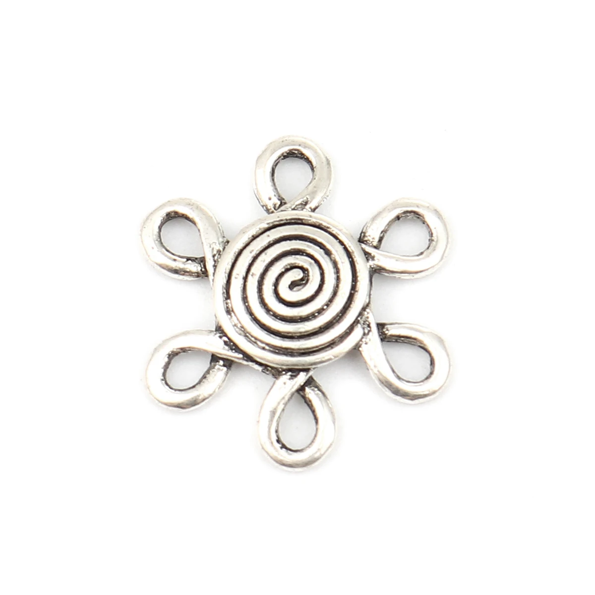 

DoreenBeads Antique silver Color Connectors Winding Irregular Shape Zinc Alloy Connector for DIY Jewelry Making ,20/50PCs