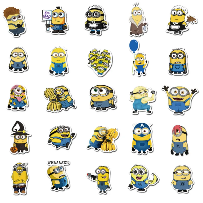 103050pcs kawaii anime action figure sticker stationery mobile phone guitar laptop decal decor stickers girl kids toys free global shipping