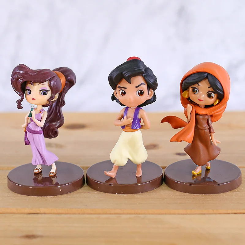 Q Posket персонажи маленький Megara ПВХ мультфильм экшн Фигурки игрушки для детей