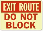 Выходной маршрут не блокировать знак безопасности 8x12 оловянные металлические Знаки Дорожный Знак уведомления