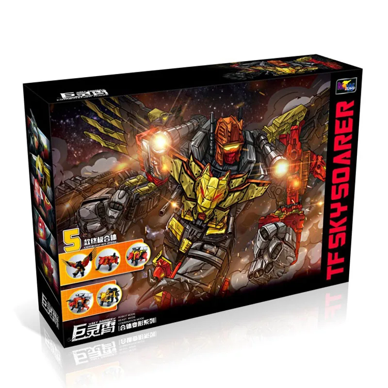 WEIJIANG 5в1 Predaking Divebomb Rampage Headstrong G1 трансформация оверсайз военный Орел фильм фигурка