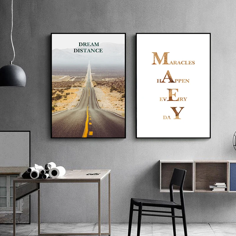 Настенная картина в скандинавском стиле на холсте с пейзажем лодкой постером