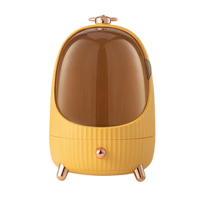 

Cosmetic Storage Box with Drawer and Light Home Desktop Skin Care Storage Rack Large Capacity Lipstick Finishing Box Organizer