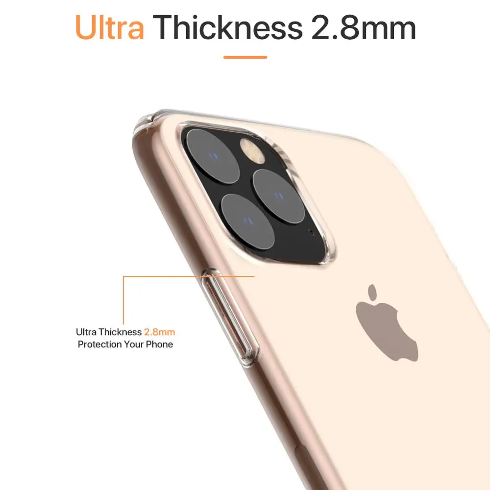 100 шт. защитный чехол для всего тела, совместимый с iPhone 11 Противоскользящий ТПУ ультра толстый прозрачный чехол для iPhone 6,5''