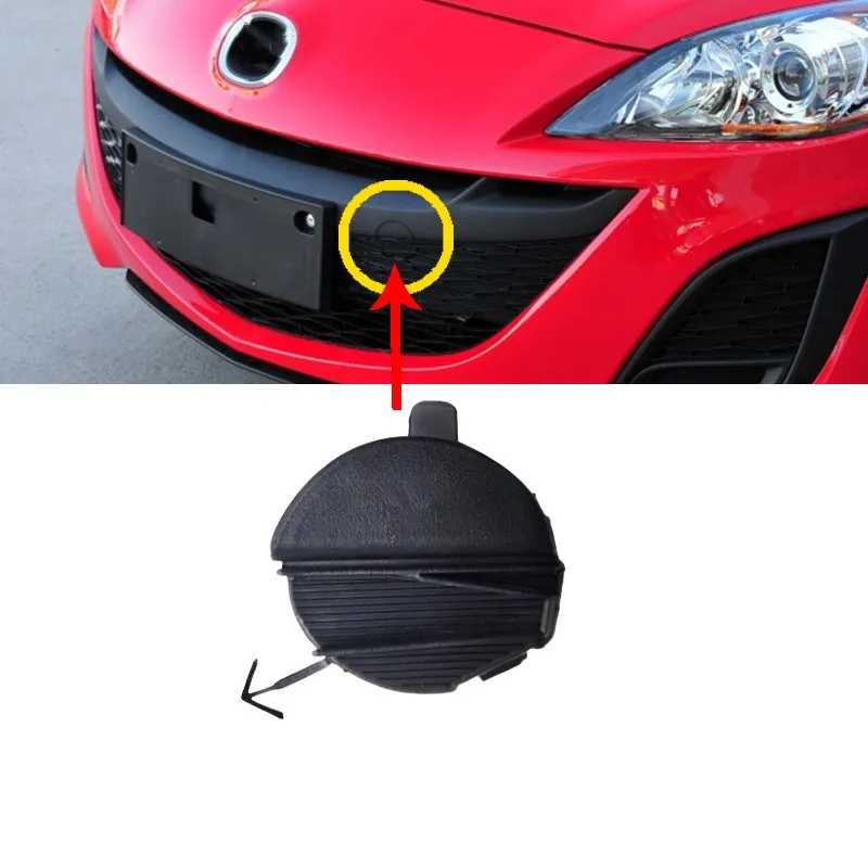 TELUOBOER car front Bumper Towing Hook Cover Cap For MAZDA 3 M3 1.6L