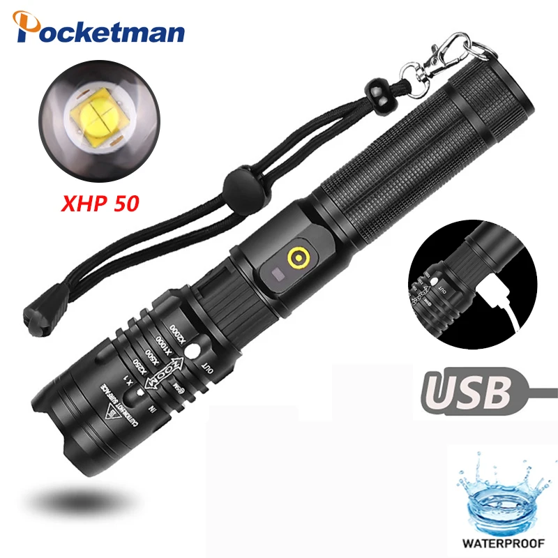 Супер яркий светодиодный светильник вспышка САМЫЙ МОЩНЫЙ СВЕТИЛЬНИК 18650 usb