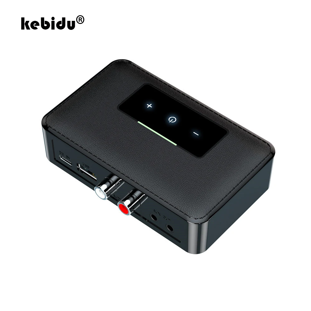 

Kebidu Bluetooth 5,0 NFC передатчик приемник стерео аудио адаптер USB 2RCA AUX 3,5 мм разъем беспроводной адаптер для ТВ ПК автомобильный комплект