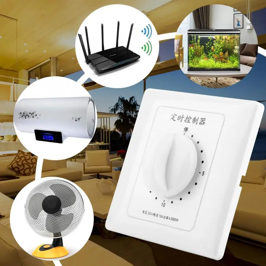 Таймер обратного отсчета насоса 220 В 15 минут механический таймер умный для