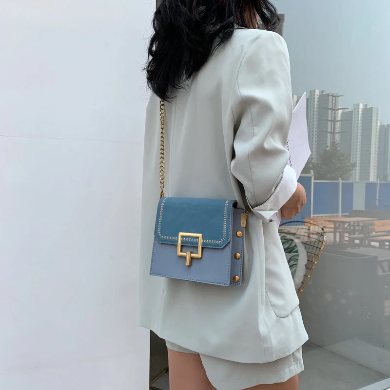 Модная квадратная шлифовальная цепь сумка через плечо bolsa feminina сумки через плечо для женщин sac основные женские сумки для женщин сумочка
