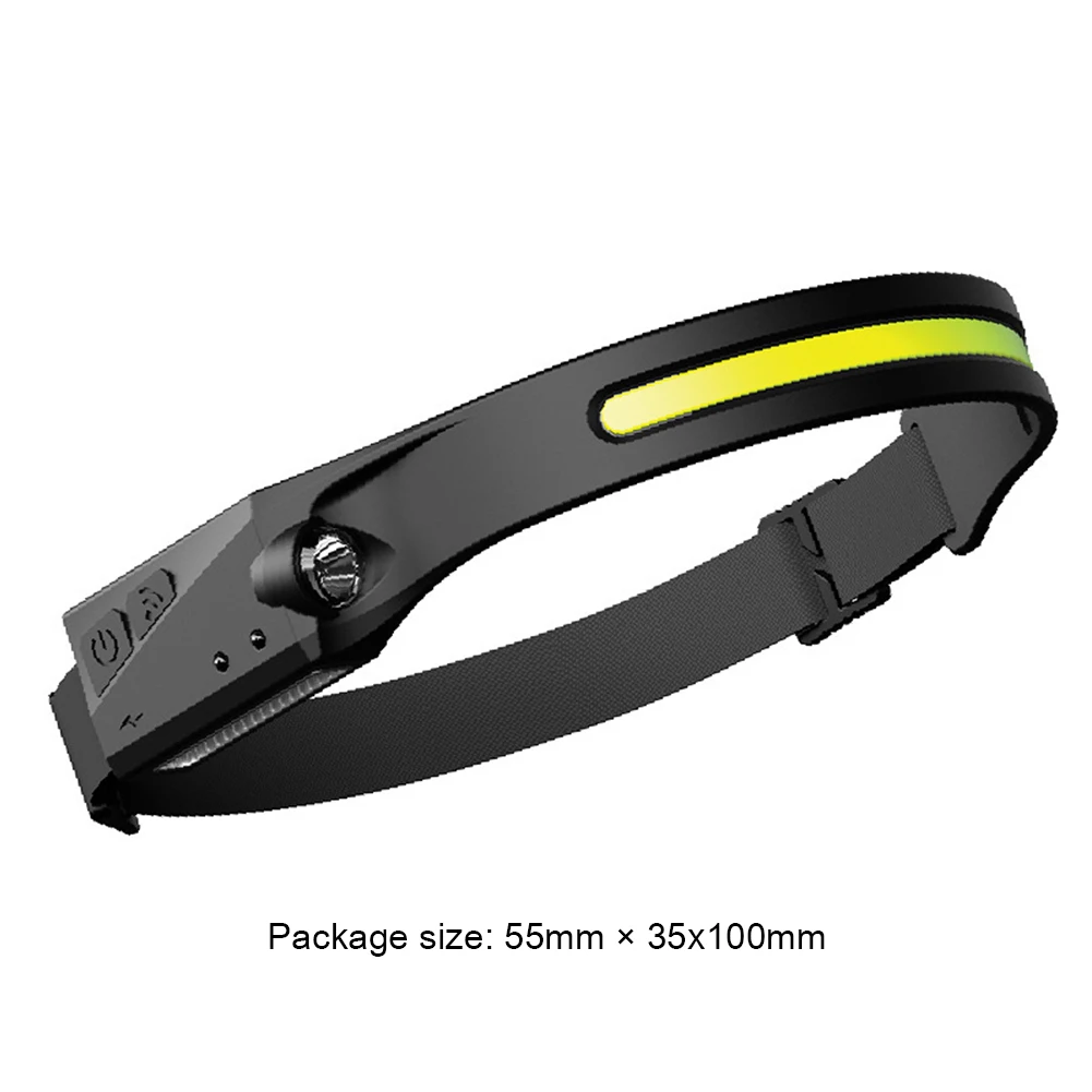 

Portable Mini COB LED Headlamp 1200mAh Camping Fishing Headlight Flashlight USB Rechargeable Head Torch Waterproof flashlight