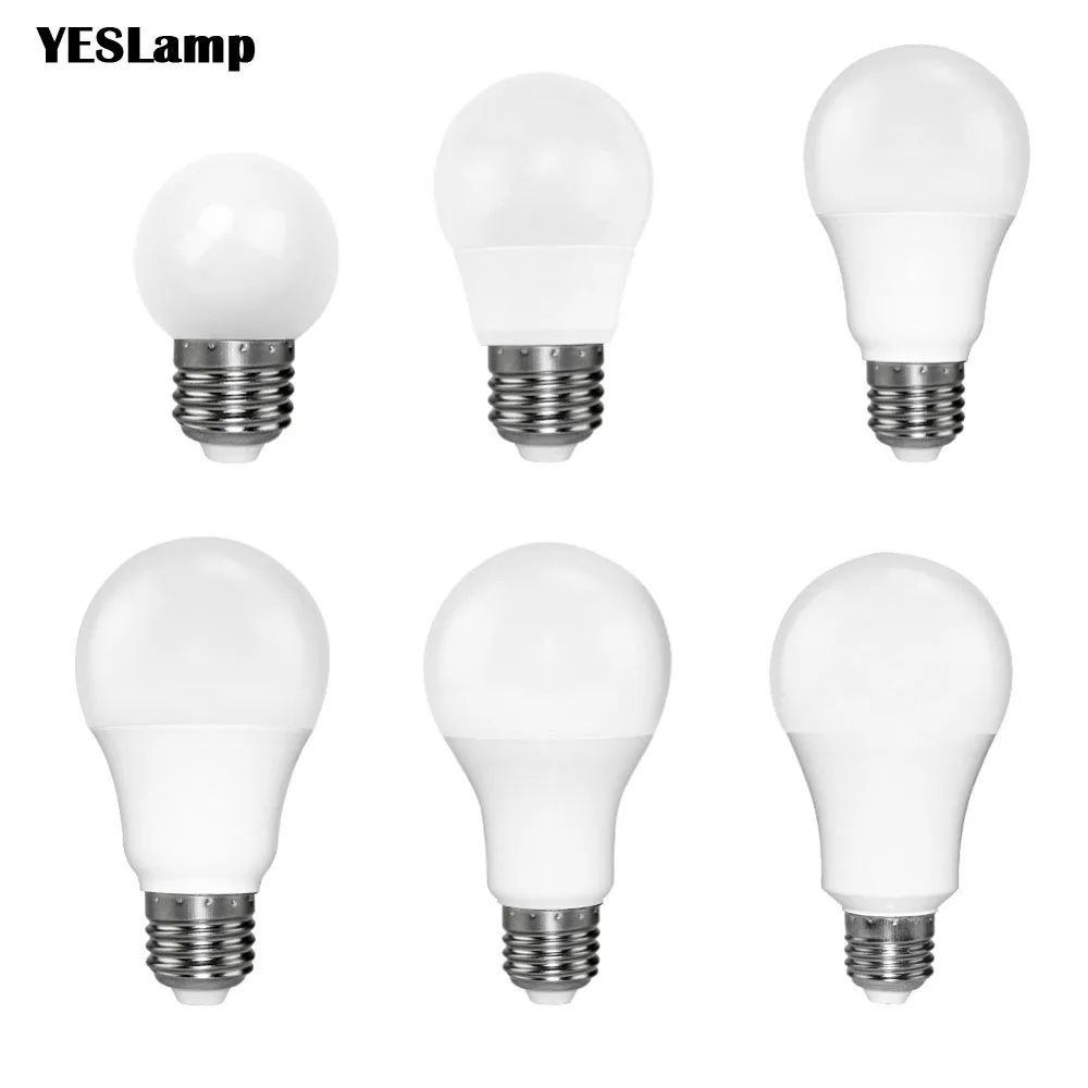 Светодиодная лампа E27 E14 SMD 2835 3 Вт 5 Вт 9 Вт Bombillas лампа cfl ампула 220 В Точечный светильник Лампада диод домашний декор энергосберегающий
