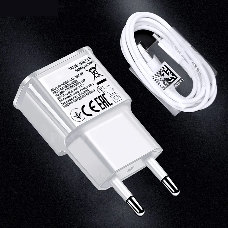 USB C кабель для Samsung S8 S9 plus Note 10 A3 A5 A7 J7 A8 A10 A71 A51 стены Адаптивное быстрое зарядное