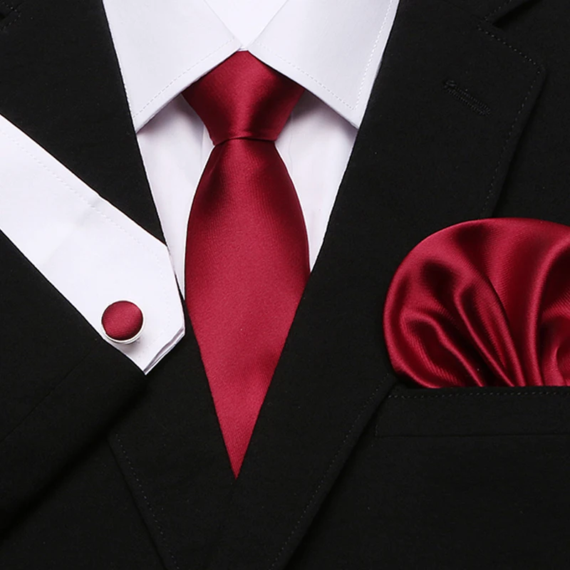 

Top grade Luxury 7.5 cm 100% Silk Tie Handkerchief Pocket Squares Cufflink Set Tie Clip Necktie Printed hombre Father's Day