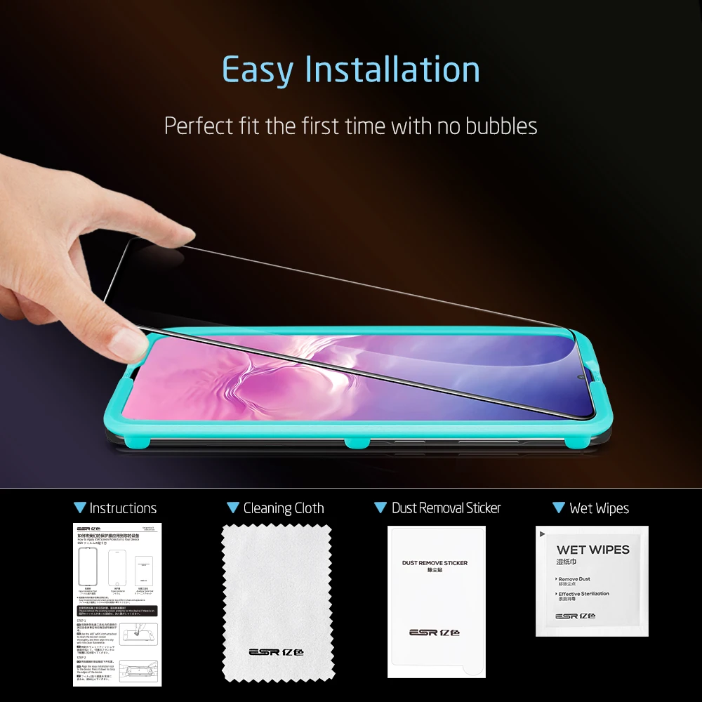 

ESR Tempered Glass for Samsung Galaxy S20 Plus S20 Ultra Anti-Glare Soft TPU Explosion Proof Film Full Cover Screen Protective