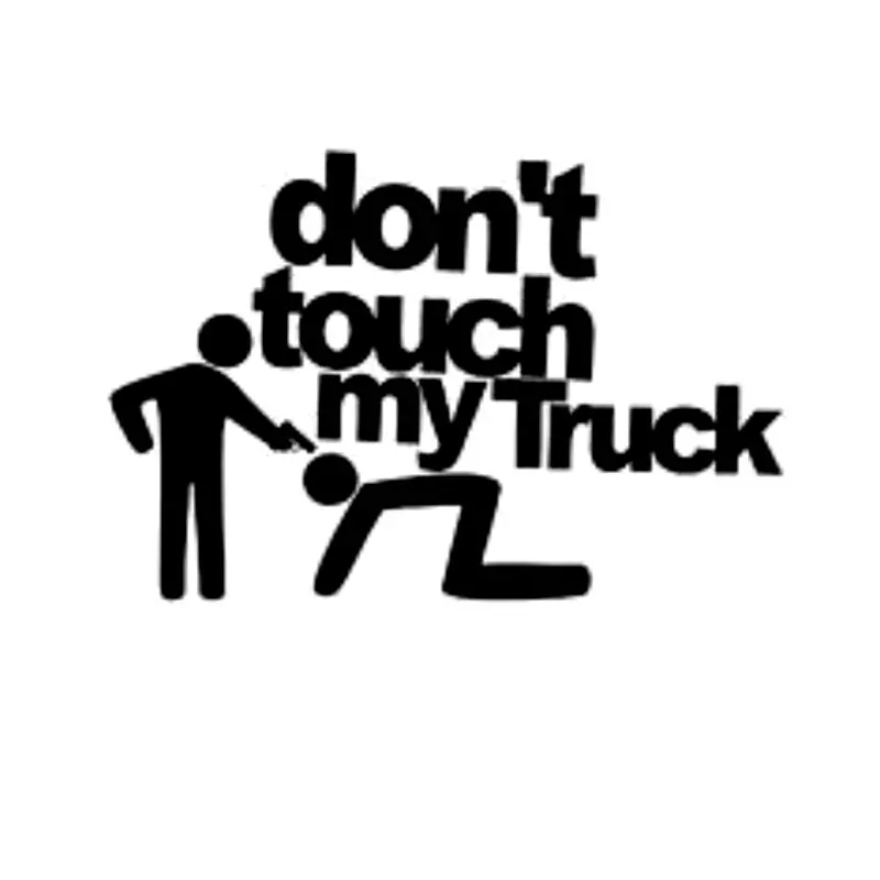 

Don't Touch My Truck Reflective Car Styling Sticker Motorcycle Car Waterproof and Sunscreen Decal Accessories,15CM*10CM
