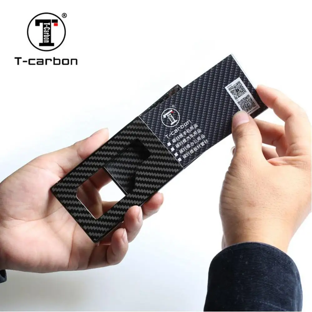 T carbon производитель углеродного волокна зажим для денег держатель кредитных