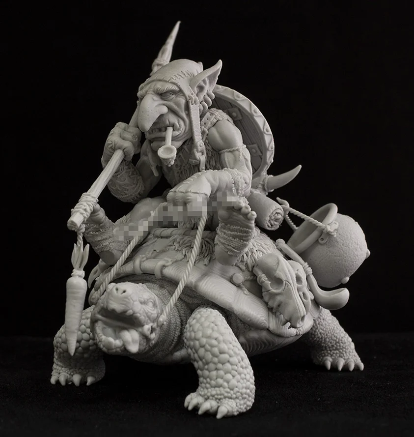 54 мм модельная фигурка из смолы наборы Черепашки-ниндзя Rider Unassambled Неокрашенный