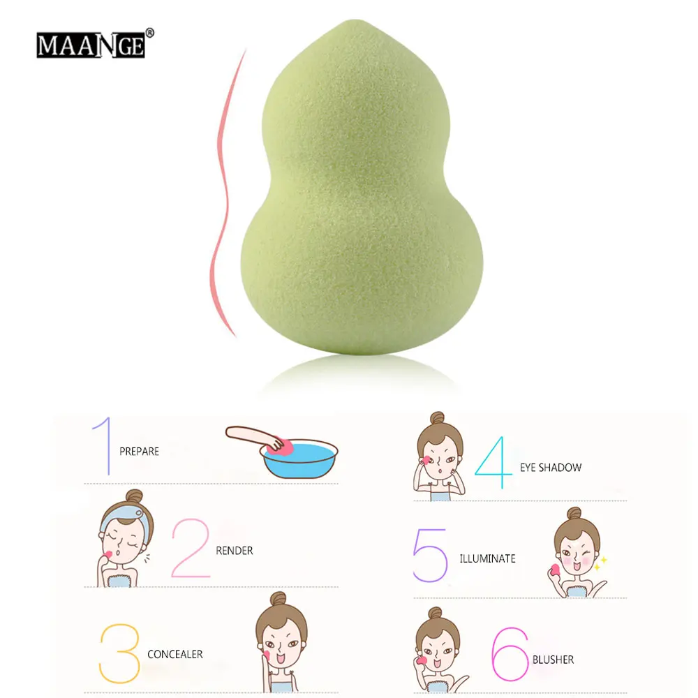 

10Pcs Cosmetic Puff Makeup Foundation Sponge Powder Smooth Beauty Cosmetic Various Make Up Sponge