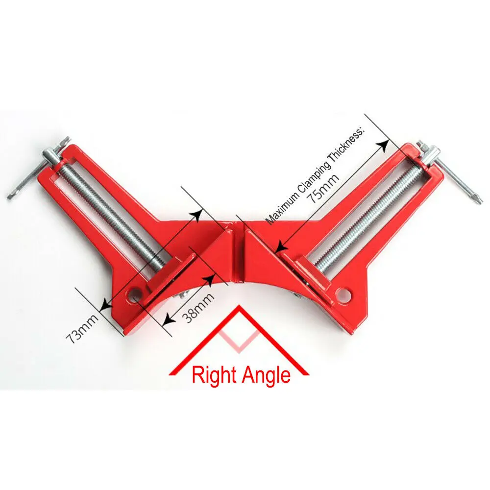 

4inch 90 Degree Right Clip Picture Frame Corner Clamp 100mm Clamps Corner Holder Woodworking Hand Tool Multifunction Tool