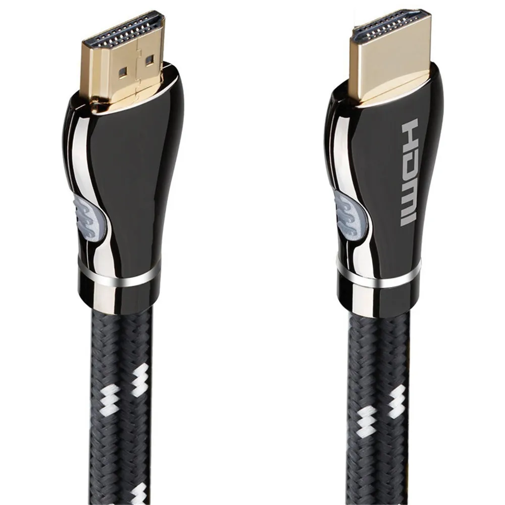 HDMI кабель 2,0 4K 3D HDMI удлинительные кабели с аудио-видео синхронизацией 1 м 1,5 м 2 м 3 м 5 м 8 м 10 м 15 м позолоченные с оплеткой