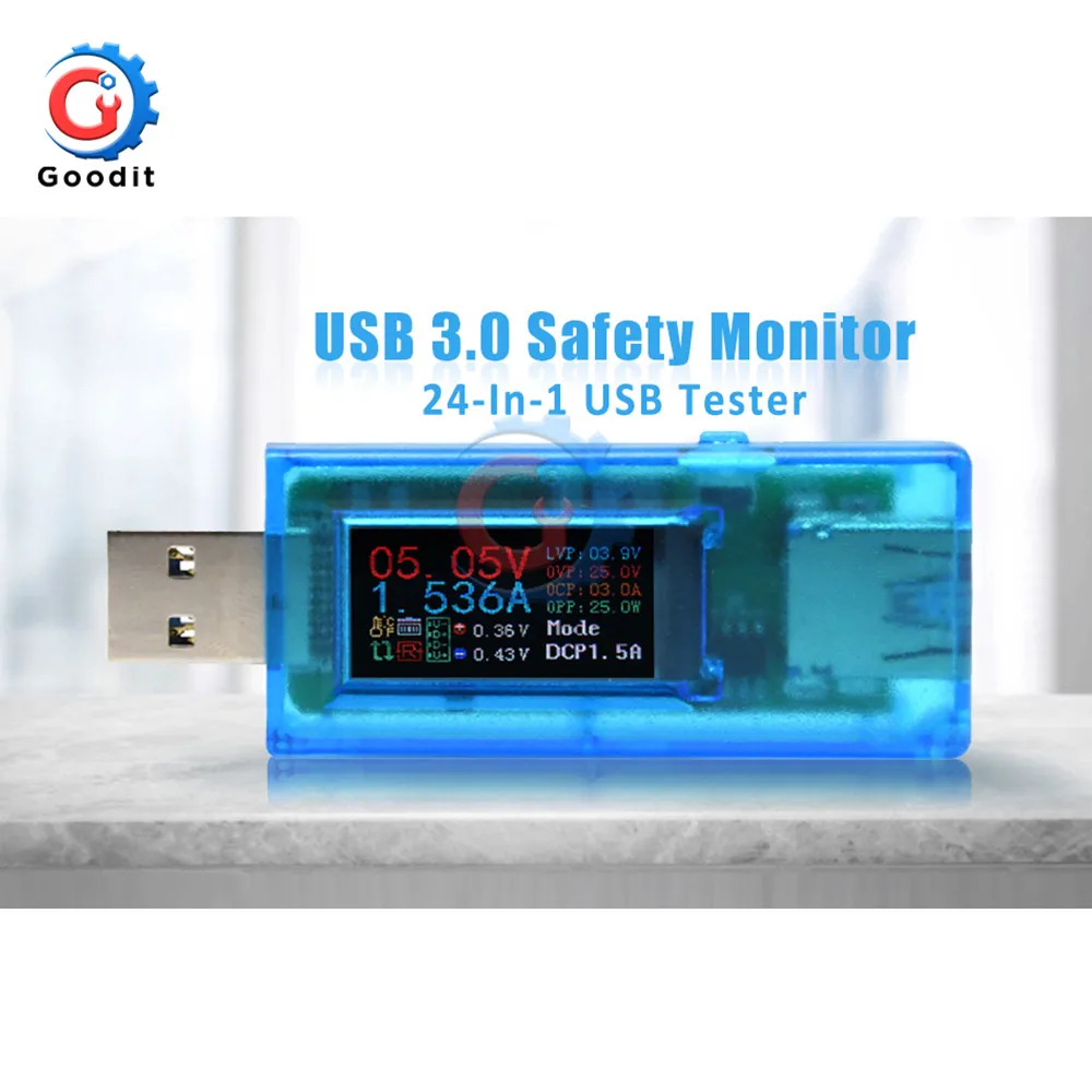 USB 3 0 DC Цифровой вольтметр измеритель напряжения тестер детектор Банк питания