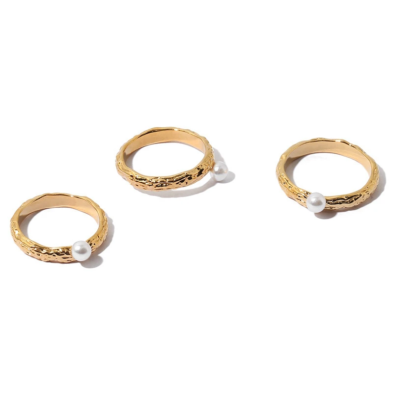 

TOSAKO Rings Gold Color Vintage Simplicity Female Jewelry Geometric Trend
