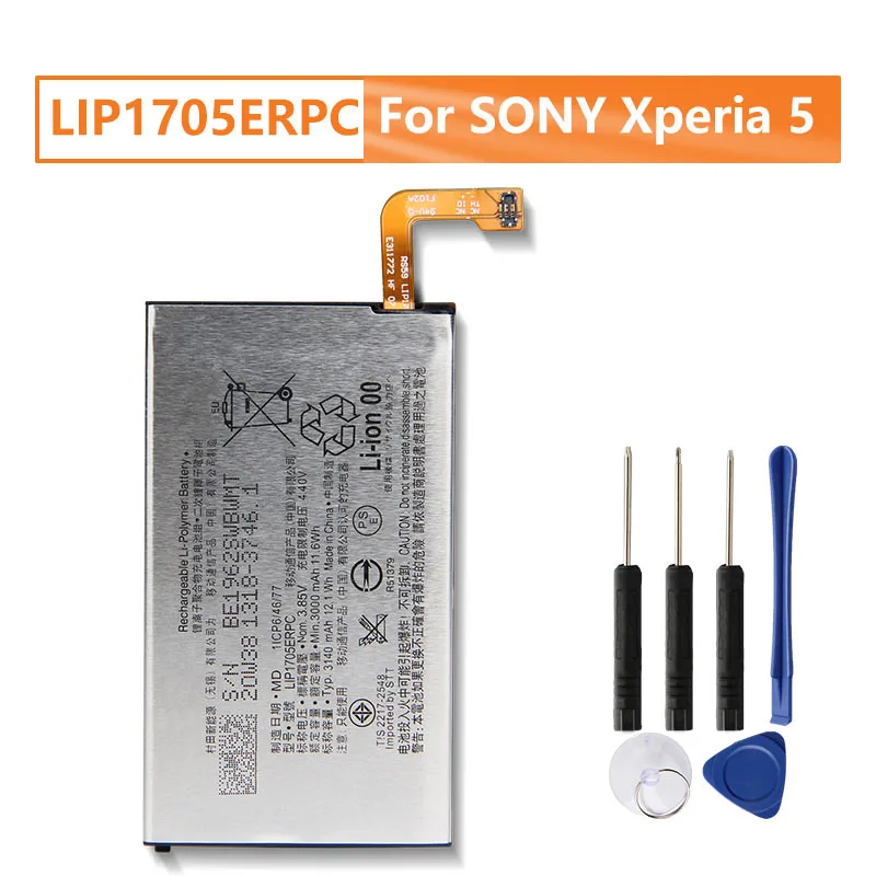 yelping LIP1705ERPC Sony Phone Battery  For SONY Xperia 5 Phone Battery 3140mAh