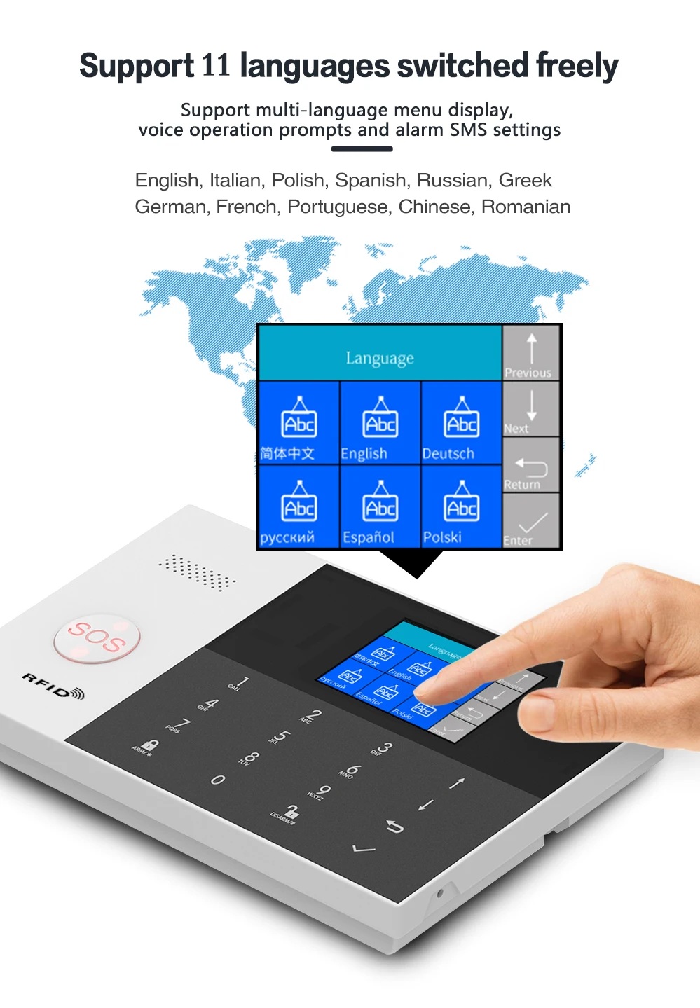 Система сигнализации GauTone PG105 с поддержкой Wi-Fi и GSM | Безопасность защита