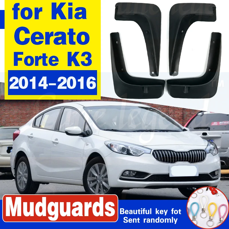 

Set Molded Car Mud Flaps For Kia Forte / Cerato K3 4-Door Sedan 2014 2015 2016 Mudflaps Splash Guards Mud Flap Mudguards