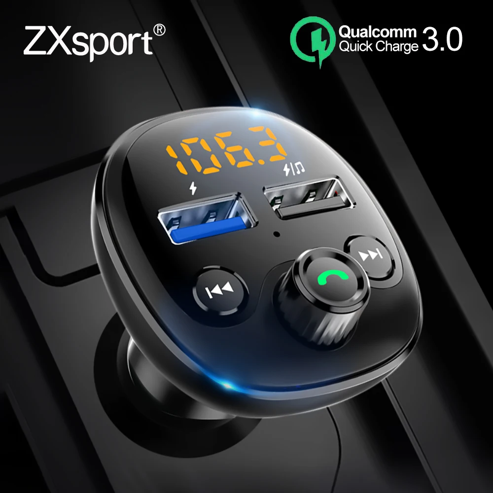 Автомобильный FM передатчик с MP3 плеером Bluetooth Quick Charge 3 0 QC для Volvo XC60 XC90 S60 V70 S80 S40 V40 V50