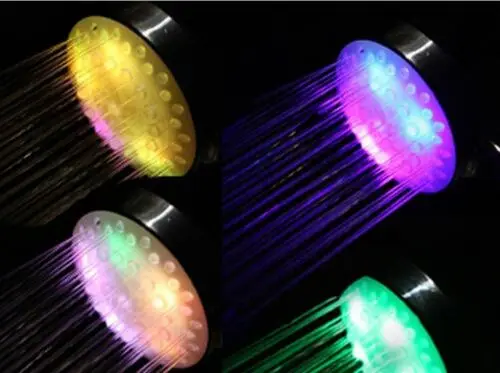 

Shower Head LED Shower Glow Light Colorful 7 Colors Changing Home Bathroom Water Faucet Automatically Displayed 7 Colors