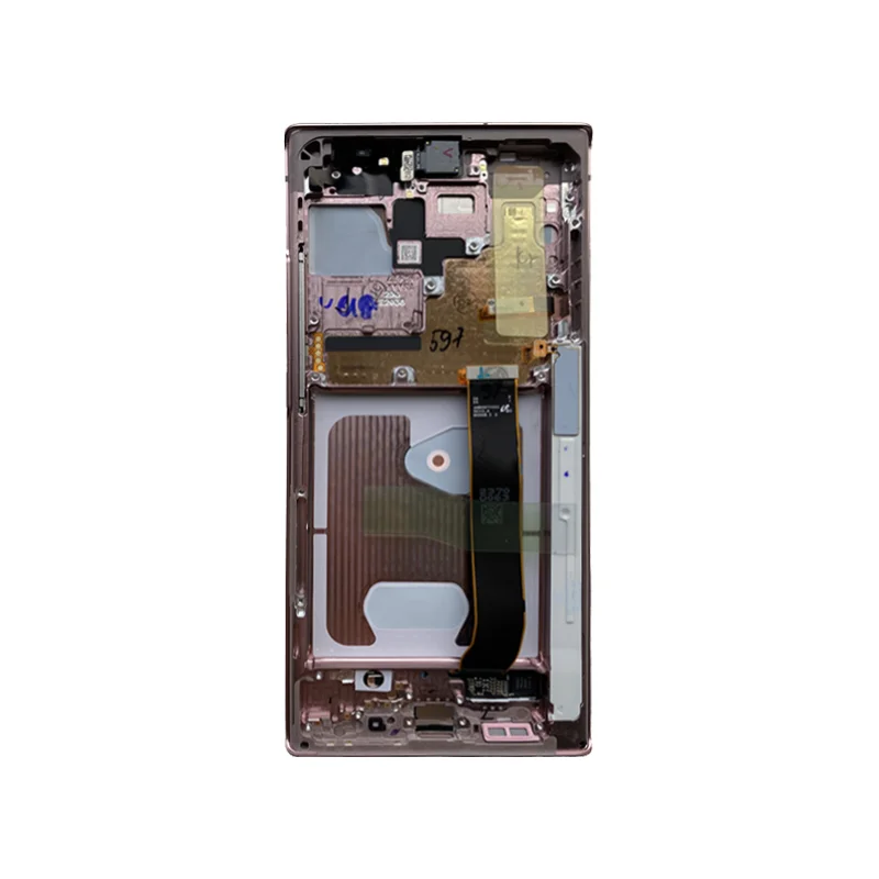 100 new original lcd screen for samsung galaxy note 20 ultra sm n986b with frame for samsung note 20u mobile phone lcd display free global shipping