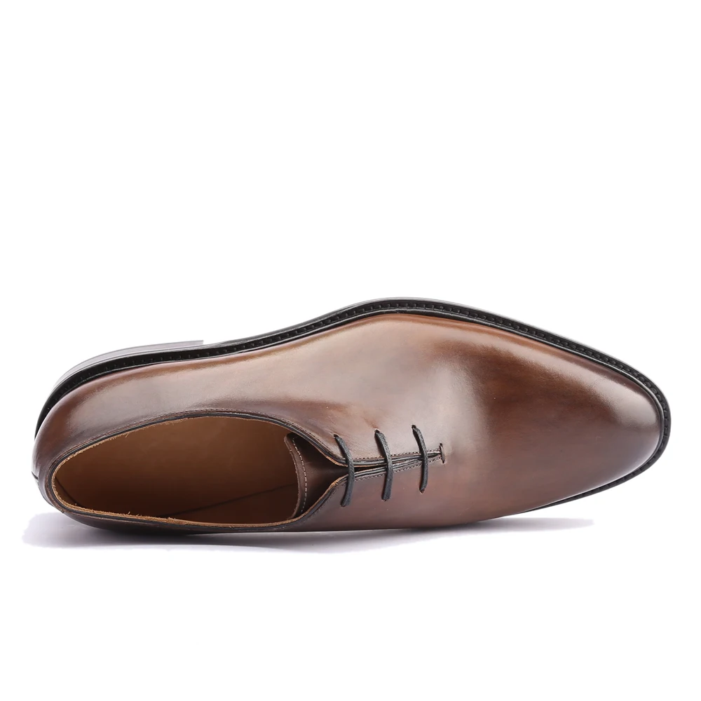 Классические мужские туфли из натуральной кожи винтажные Ретро-туфли ручной