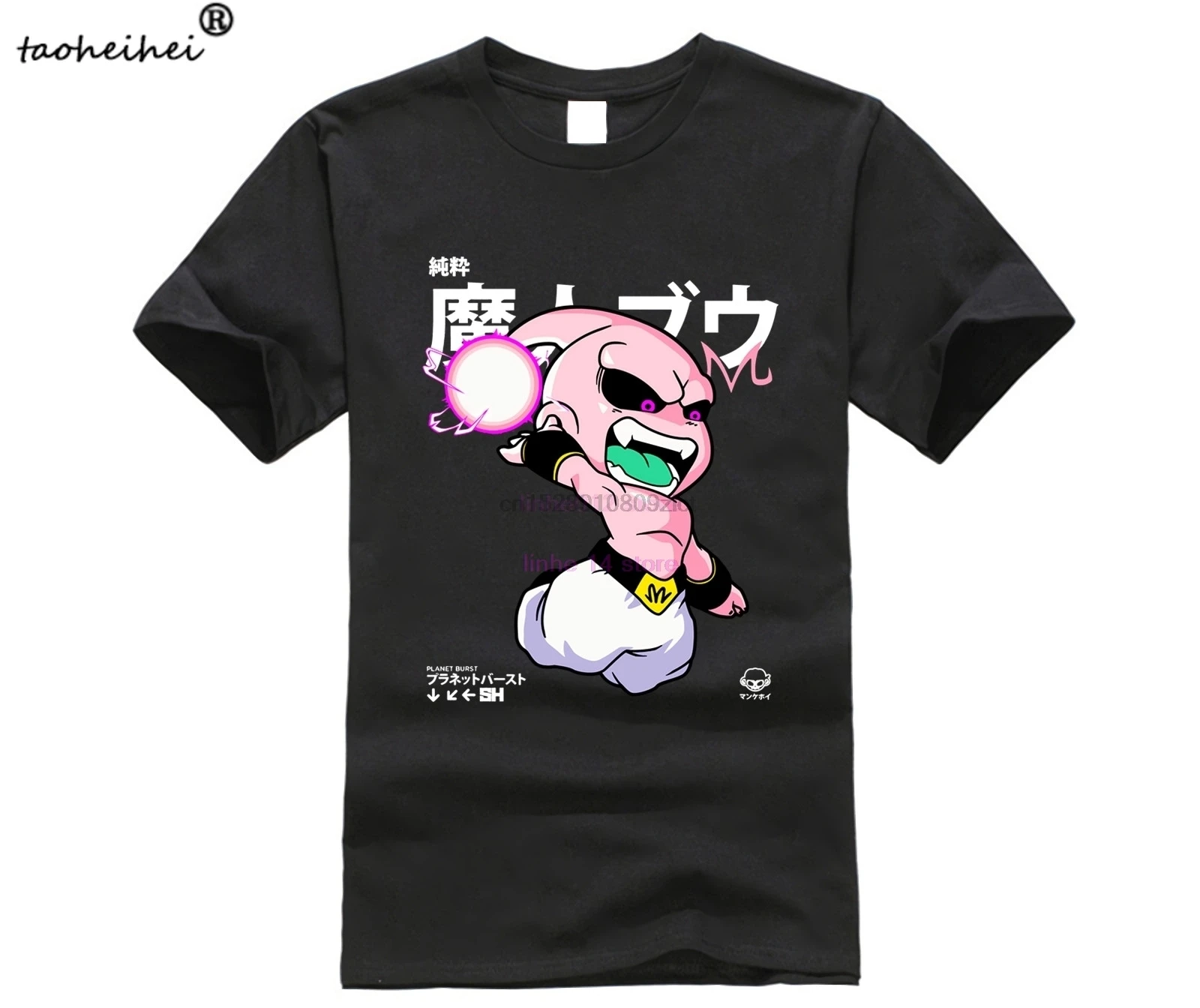 Дешевые мужские футболки модные рубашки Chibi с изображением планеты | Женская