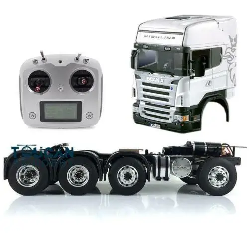 LESU 1/14 8*8 Металлическое шасси ABS кабина для Scania RC трактор грузовик THZH0323 | Игрушки и
