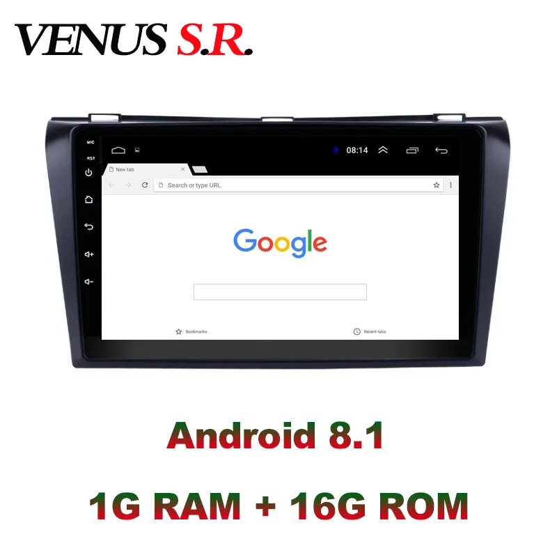 Автомобильный dvd-плеер VenusSR Android 8 1 2.5D для Mazda 3 Радио 2004-2013 мультимедийный GPS радио