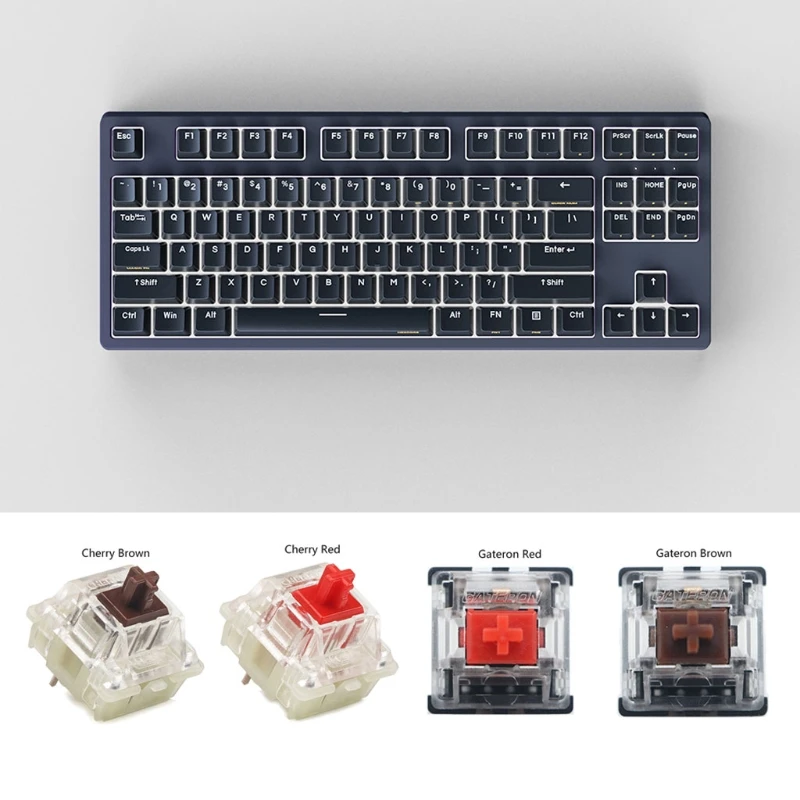 

ANNE Classic D87 RGB Wired Mechanical Gaming Keyboard Brown/Red Gateron Cherry Switch with PBT Keycaps Ideal for Gamer