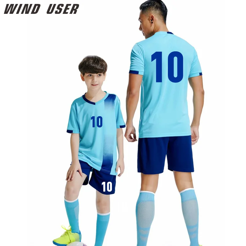 

Soccer jerseys sets football uniform Boys Football jersey soccer Kids and Adult Joursey Sport set with socks