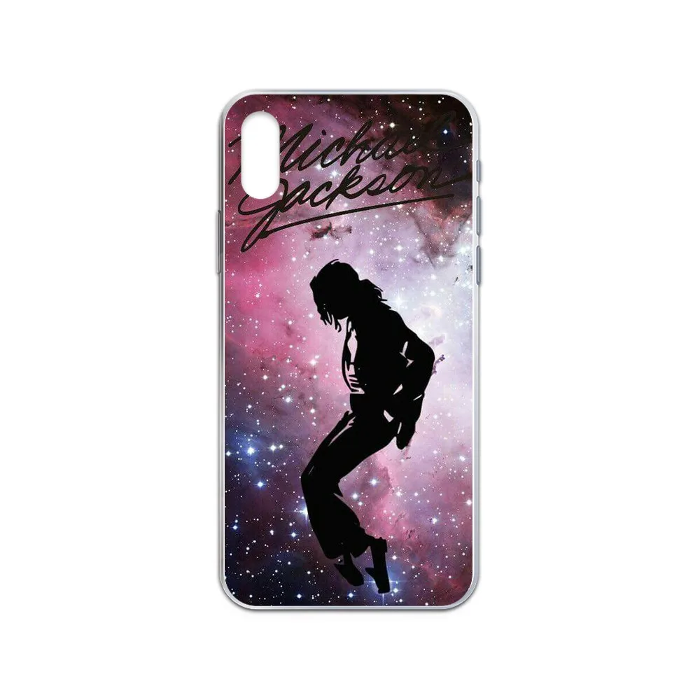 Прозрачный чехол для телефона в память Майкла Джексона MJ Обложка iphone 4 4S 5 5C 5S 6 6S PLUS