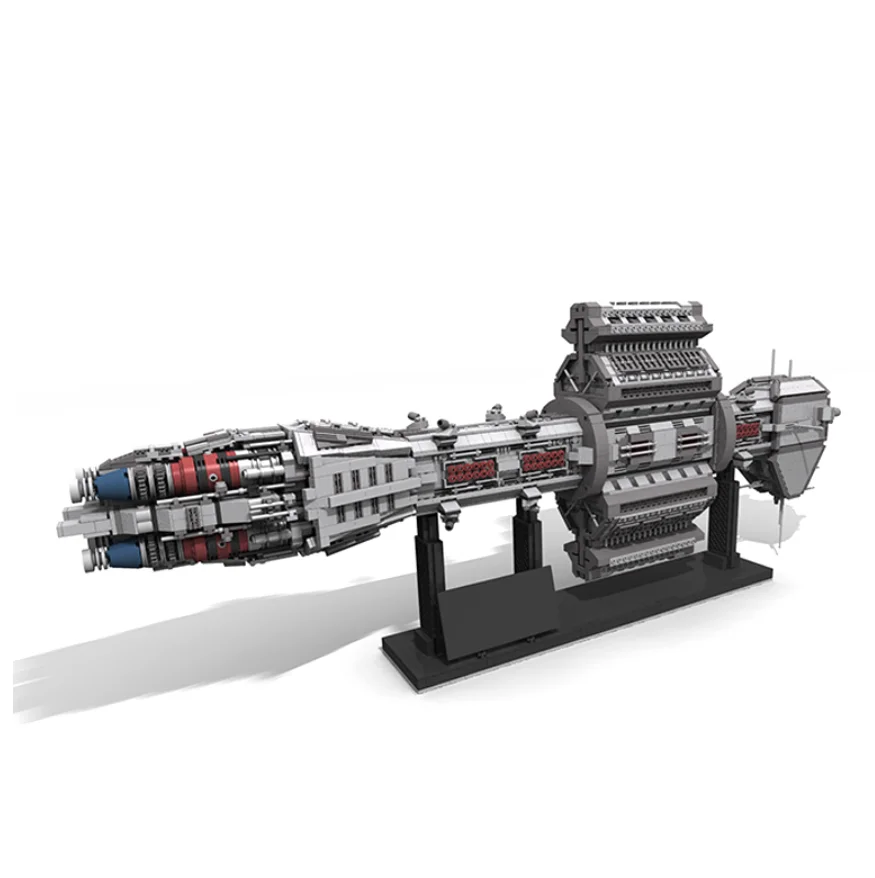 

Interstellar small particle building block moc-12902 spaceship EAS Agamemnon model assembly toy DIY children's birthday gift