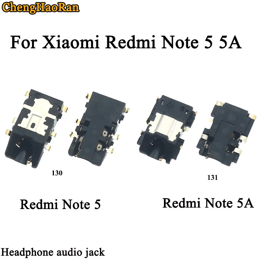 

ChengHaoRan 2 шт./лот Наушники разъем для наушников аудио flex для Xiaomi Redmi Note 5 5A