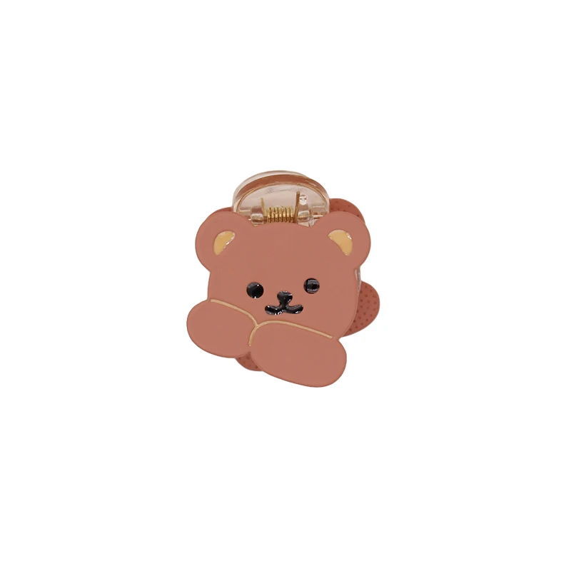 

Kawaii Bear Hair Claws Simple Barrette Elegant Acrylic Hairpins Barrette Crab Hair Clips Headwear For Women Hair Accessories